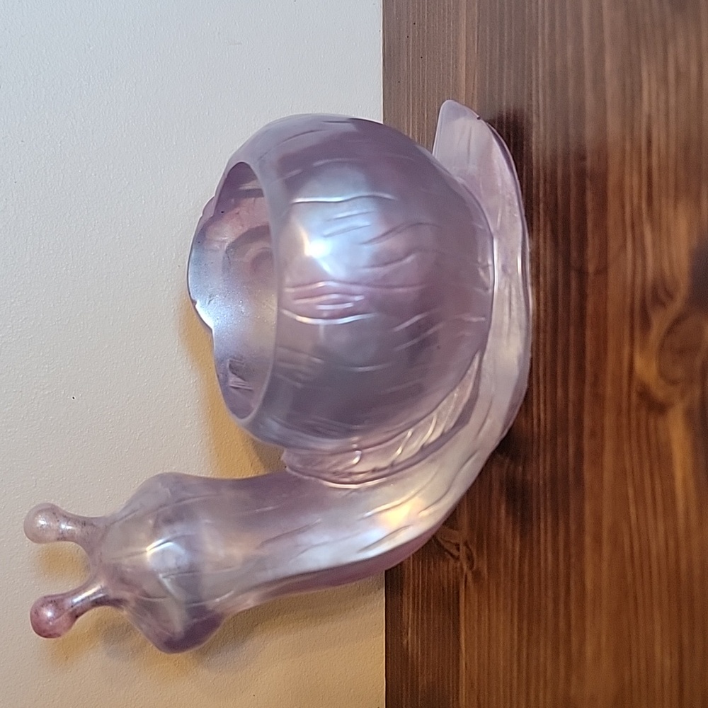 Purple Snail Shaped Candle Holder - Picture 2 of 4